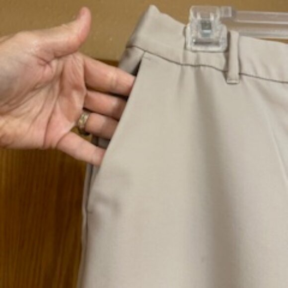 American Tall Brand Flat Front Dress Pants for Women in Stone Size 14 - Picture 4 of 4